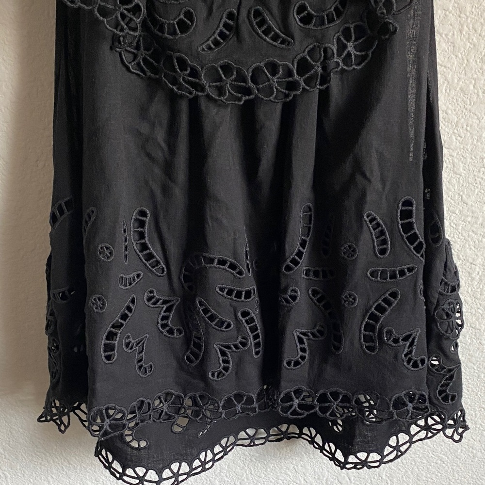 Sea New York Black Eyelet Ruffle Blouse - Picture 8 of 8